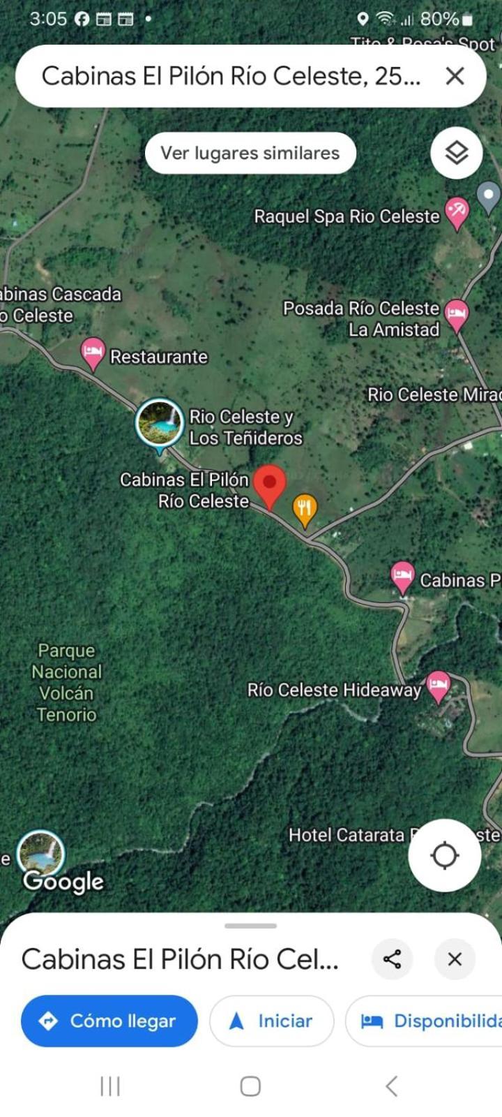 Cabinas El Pilon Rio Celeste Exteriér fotografie
